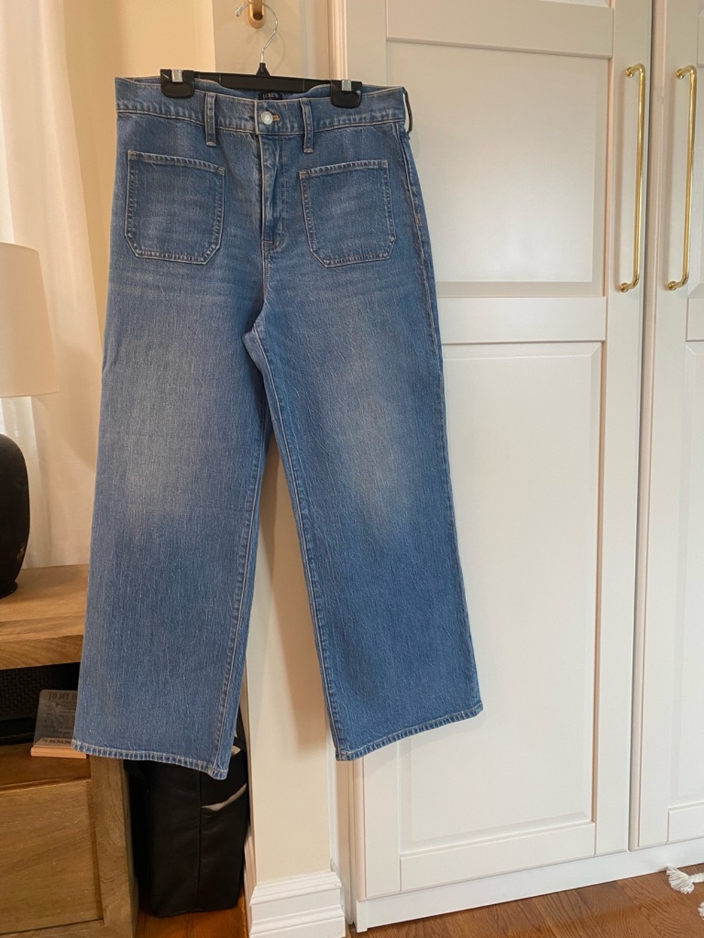 J. Crew Light Blue High-Rise Wide-Leg Jeans - Picture 2 of 6